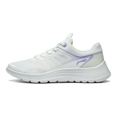 Li Ning Scarpe da Corsa Leggere, Morbide, con Rimbalzo, Traspiranti, Ammortizzanti, Antiscivolo, Resistenti, a Collo Basso, da Donna, sneaker Bianco Viola ARST020-1
