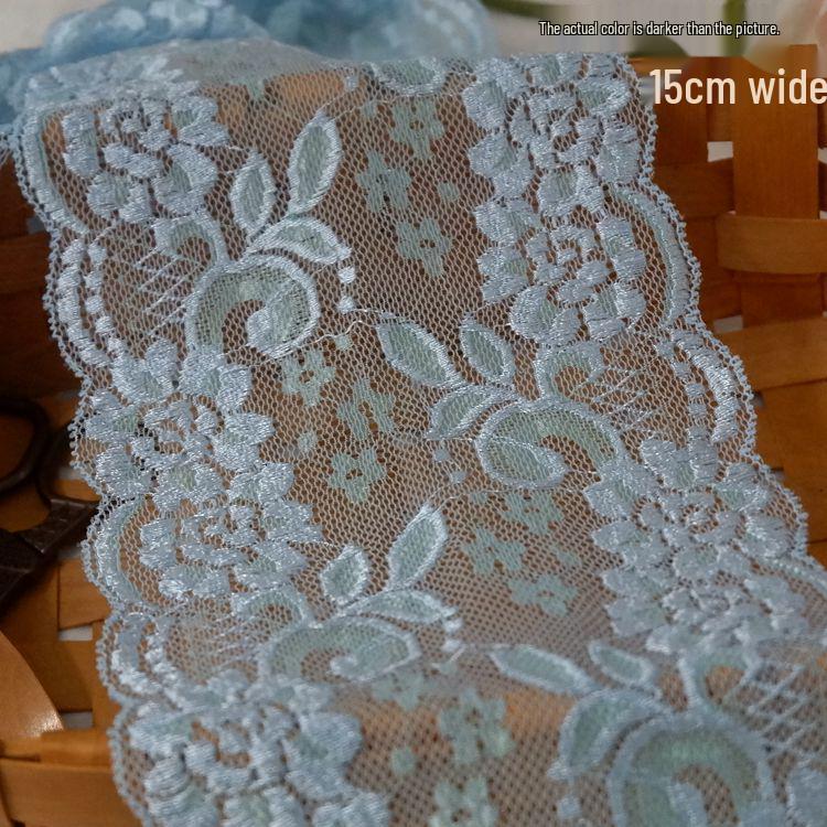 Двухцветная эластичная кружевная тесьма для DIY одежды и аксессуаров