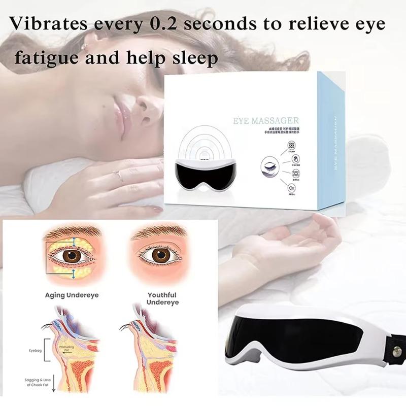Electric Eye Massager Eye Care Massage Adjustable Buckle Eye Massage Instrument  22 Magnets Therapy Eyestrain Relief HealthCare