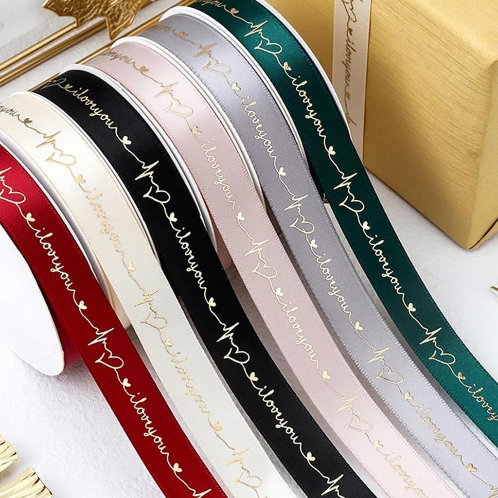 Custom Ribbon with Text Or Logo 196 Colors Printed Ribbon for Weddings, Favors & Birthday 100Yard Personalized Ribbon(32mm Ribbon)