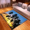 Beach Concept Landscape Living Room Carpet Bedroom Dining Room Floor Mat Pattern Size