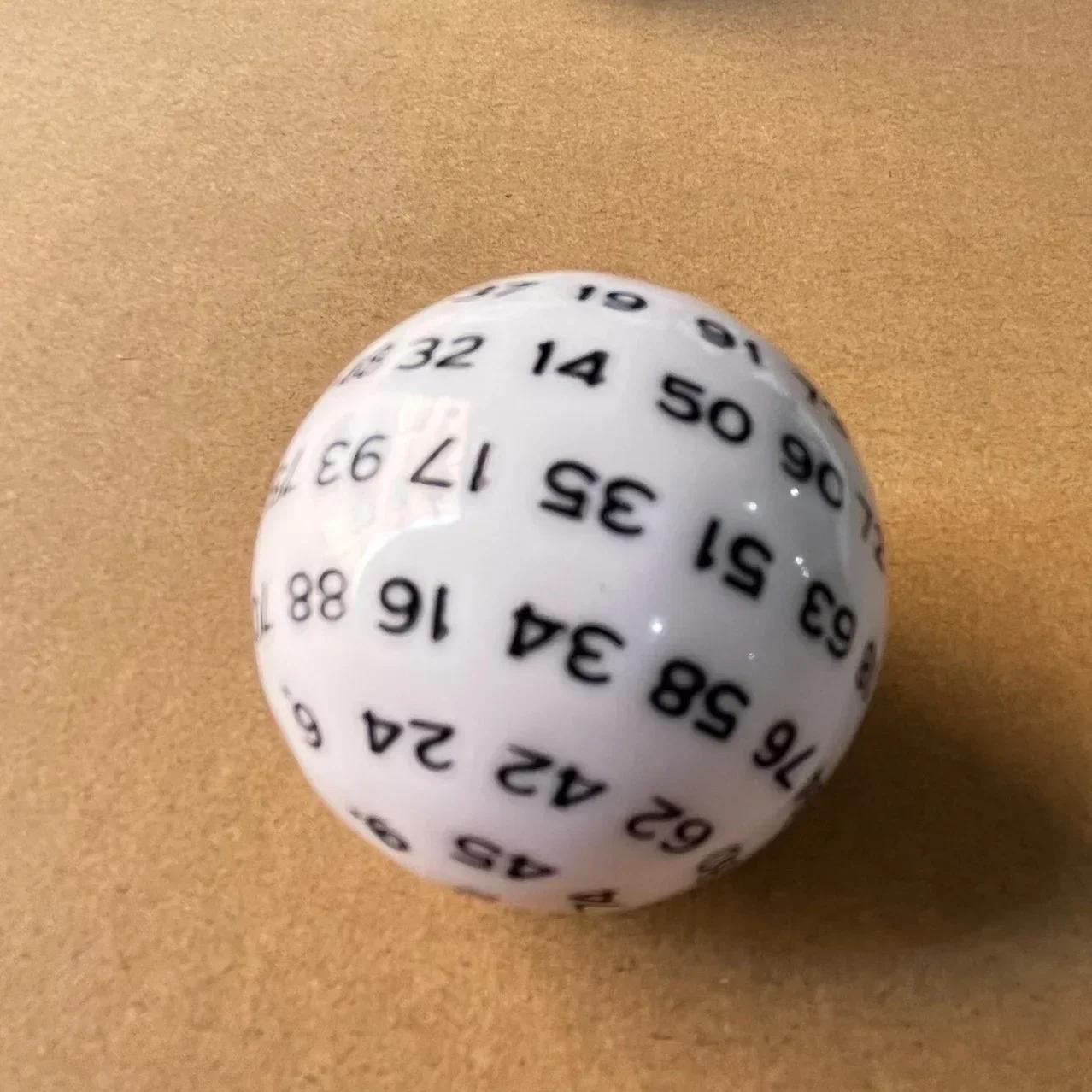 

100-гранные многогранные игральные кости D100 акриловые игральные кости для настольной ролевой игры бар паб клуб вечеринка