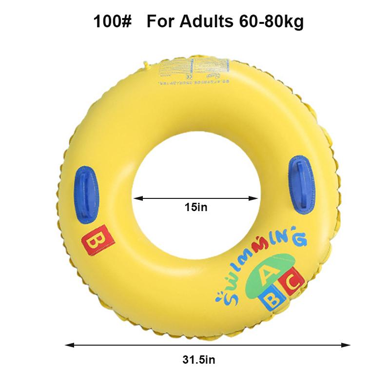 Thicken Inflatable Pool Float ABC Swim Tube Adults Swimming Ring Summer Beach Water Swim Pool Floating Toys