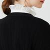 False Shirt Collar Fake Solid Color Lace Shirring Elegant Vintage Match Clothes Formal Lightweight Lady for Work