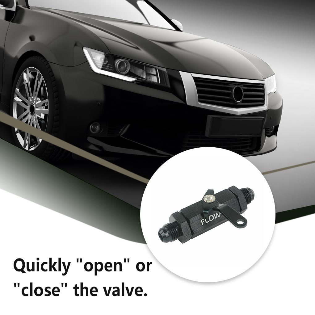 Aluminum Alloy Inline Fuel Filter Shut-Off Valve Waterproof Cut-Off Valves