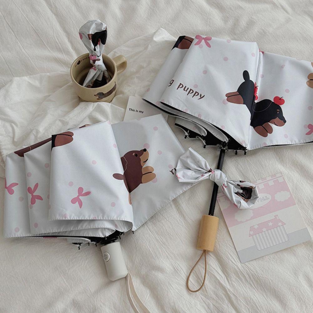 Automatic/Manual Sun Protection Umbrella Cartoon Outdoor Travel Umbrella  Sunny/Rainy Days