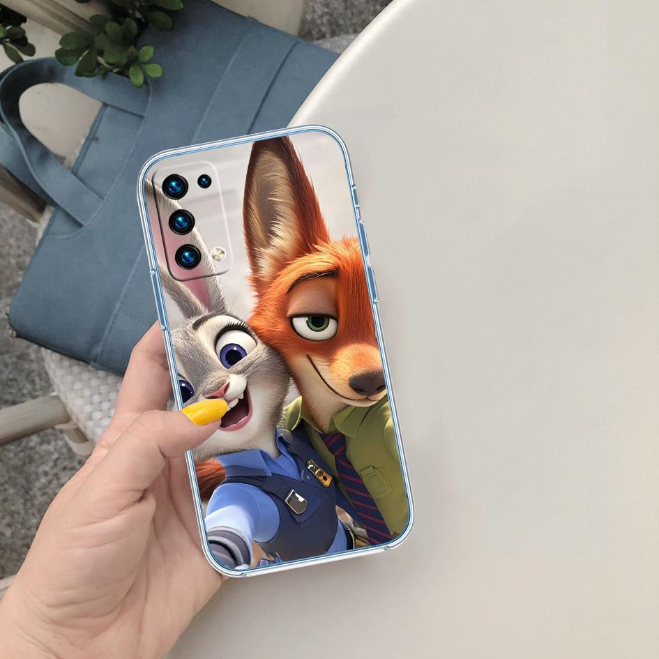 CJ105 Zootopia Disney Soft Shell Transparent Phone Case for Motorola Moto G7 G8 G9 G84 G85 G73 G24 G15 Z2 Play Power Plus