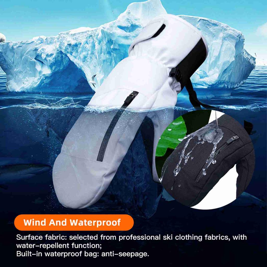 Snowboard-Fäustlinge für Damen Herren Wasserdichte Skihandschuhe Touchscreen Schneehandschuhe für Winter Snowboard Schneemobil
