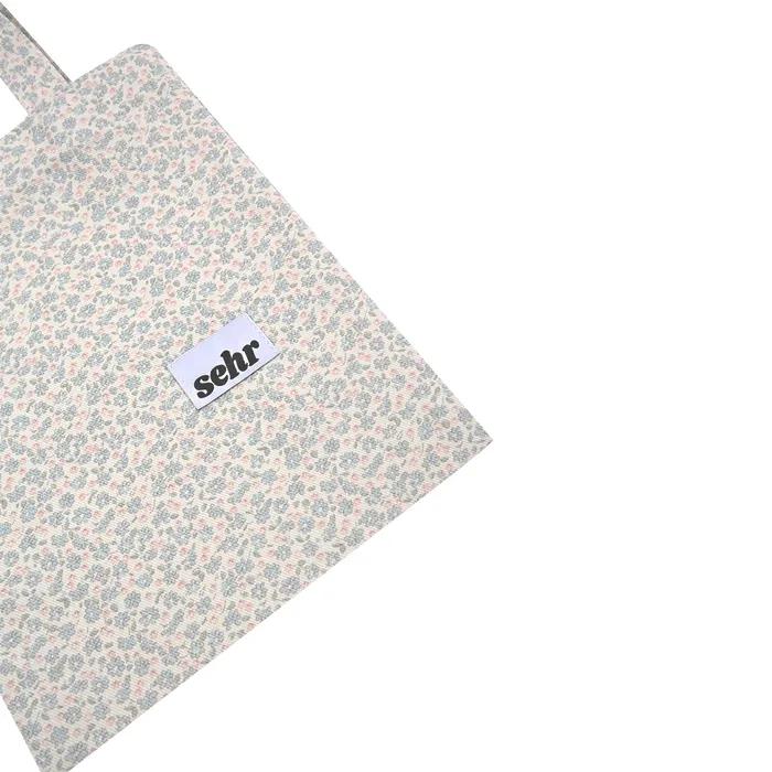 Cotton Flower Mini Bag (Light Blue)