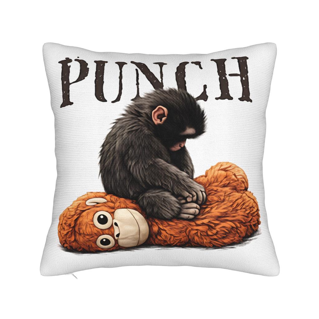 Punch Monkey Pillow Case  Cute Funny Pillow Cover Soft Pillowcases For Sofa Bedroom Home Decor