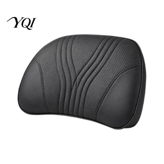 Supportive Headrest Car Pillow for Neck Support, Memory Foam with Breathable Seat Adjustable Strap, Universal Ergonomic Lumbar Support Cushion