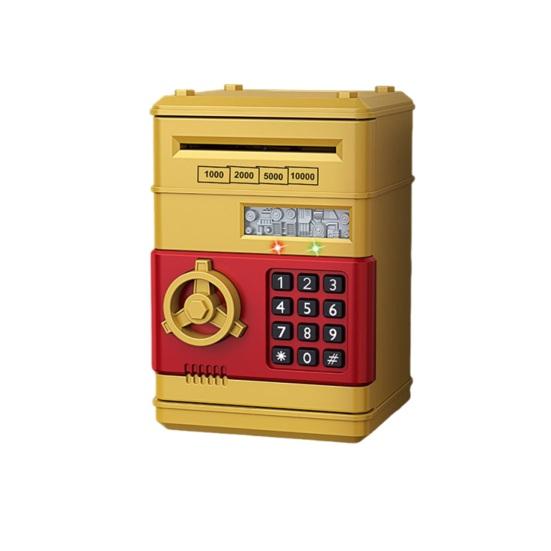 Mini ATM Piggy Bank with Password, Auto-Roll Money Saving Box, Electronic Coin Cash ATM Machine, Birthday Gift for Boys Girls
