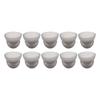 10PCS Hearing Aid Domes 12mm0.5in Double Layer Soft Silicone Washable Removable Anti StaticBlack
