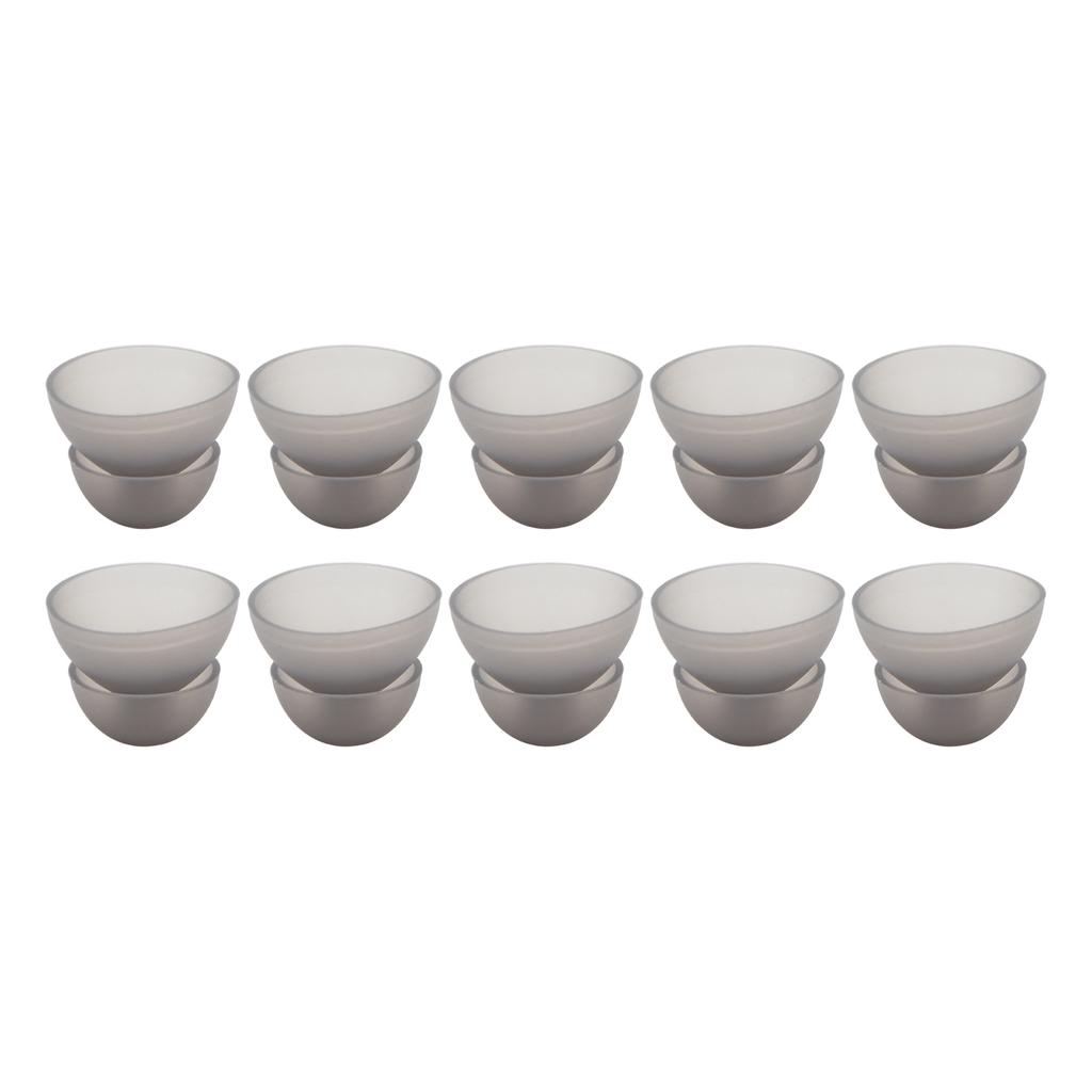 10PCS Hearing Aid Domes 12mm0.5in Double Layer Soft Silicone Washable Removable Anti StaticBlack