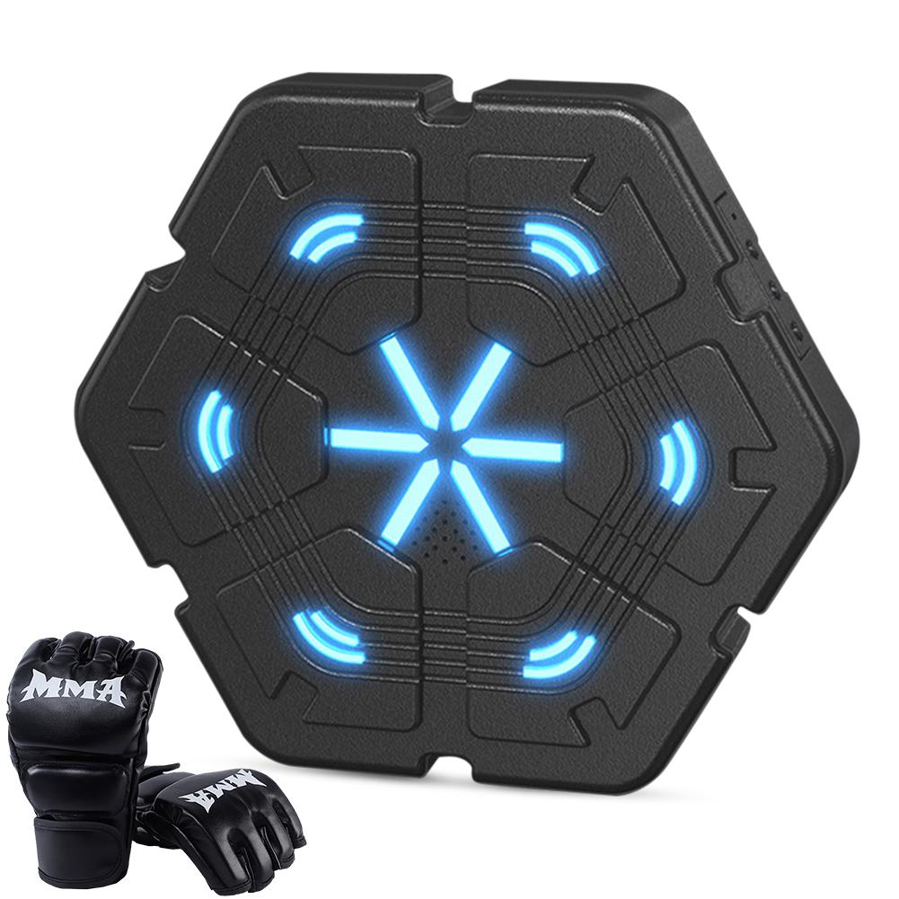 Smart Music Boxing Machine Wall Target LED Lighted Sandbag for Children Adults Home Exercise Relaxing Reaction Training Target