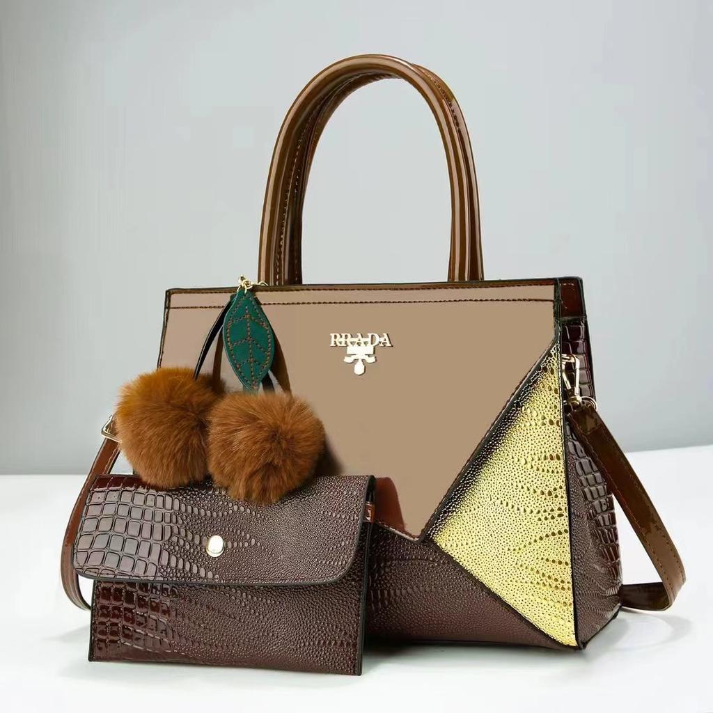 New Trendy Versatile Two Piece Set Luxury Handbag Large Capacity Casual Tote Bag High-end Crossbody Bag Women Handbag