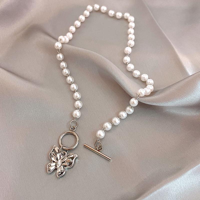 Pearl Pendant Gold Necklace Elegant 