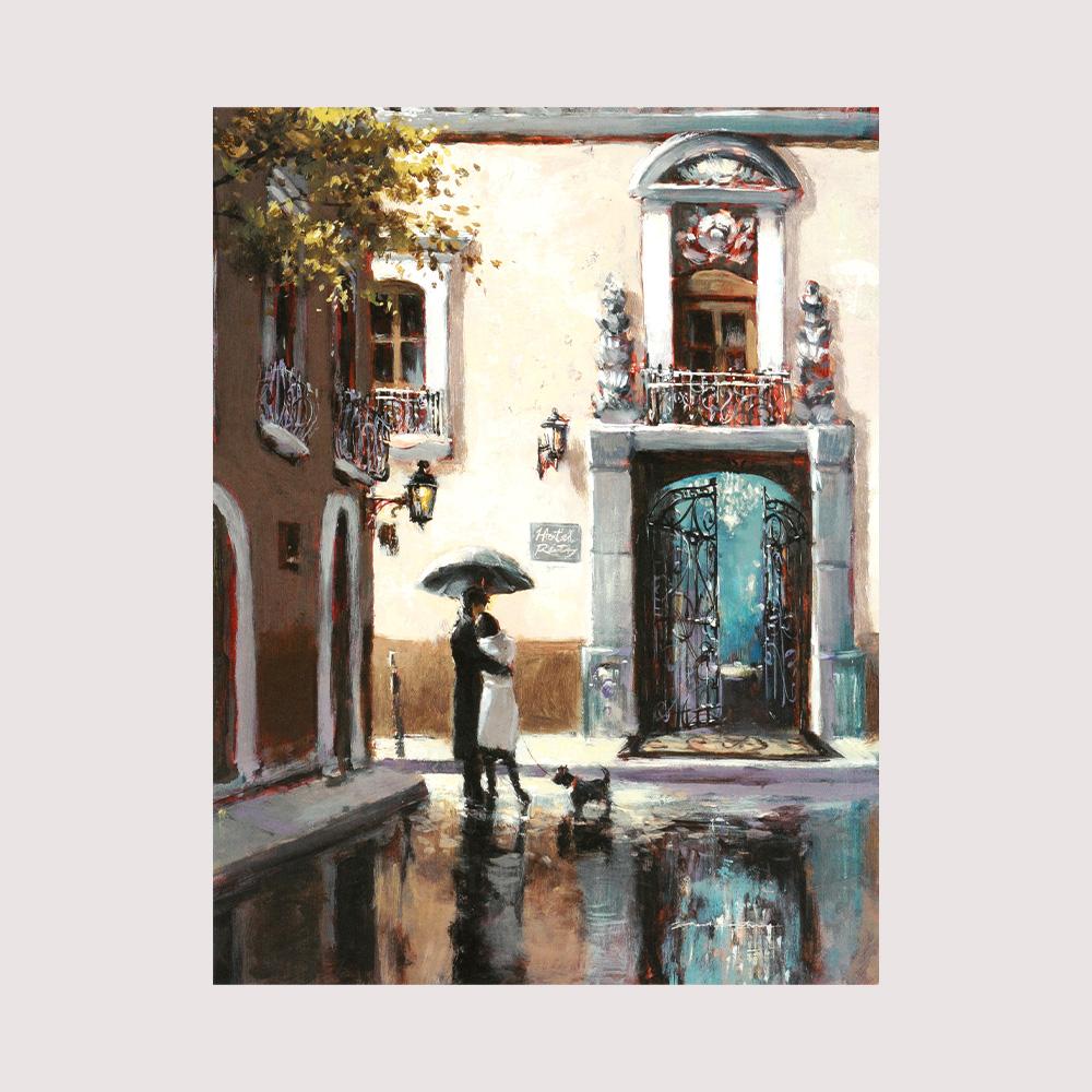 

Винтажный абстрактный городской уличный холст, картина, пейзажный постер для гостиной, спальни, домашний декор, настенная картина, безрамное 30x40cm