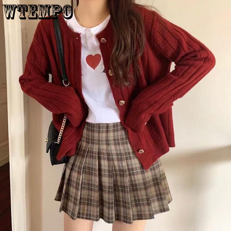 Knitted Cardigan for Women Spring and Autumn Winter Loose Outer Sweater Coat Gentle Style Top