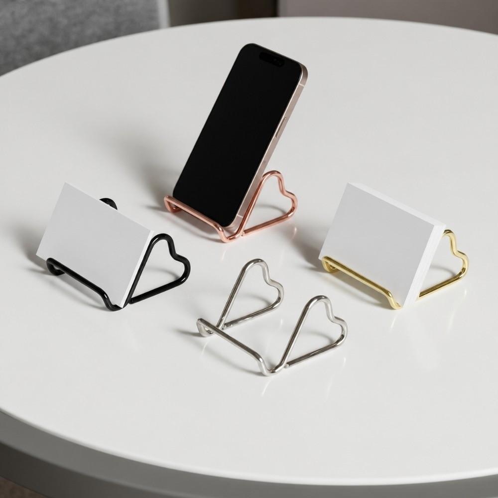 Multifunctional Business Card Holder Heart Shape Card Display Stand Name Card Stand Front Desk