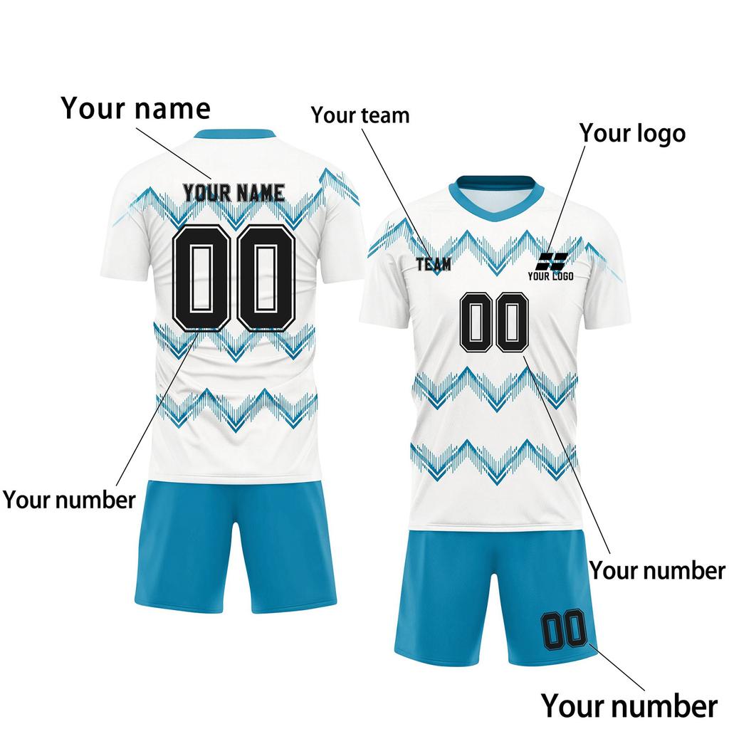 Personalised Shirts Kit Mens Girls With Name Number Custom Football Jerseys For Boys Training Suit
