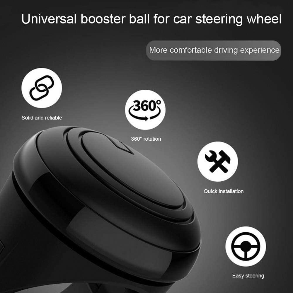 Buton rotativ universal pentru volan auto, 360 de grade, rotație, mâner de putere, Booster pentru mașina, camionul și barca