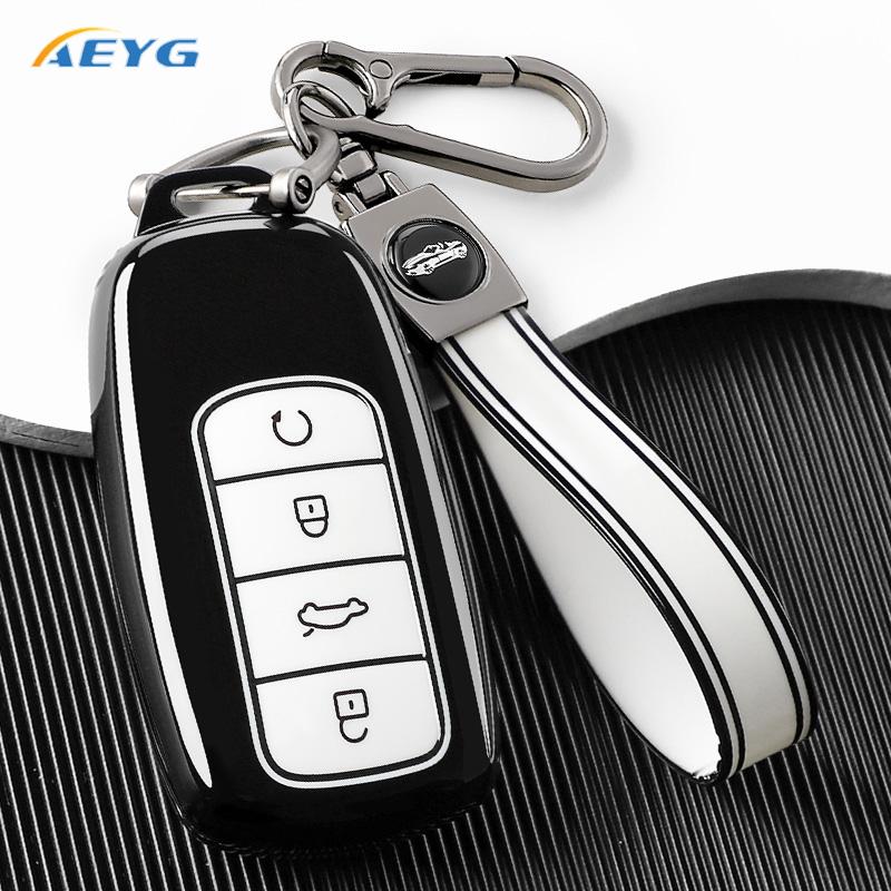 For Chery Omoda 5 C5 Tigo 7 8 Pro Max Tigo 7 8 Plus Arrizo 5 Plus Soft Tpu Car Key Case Cover Holder Fob Keychain Accessories