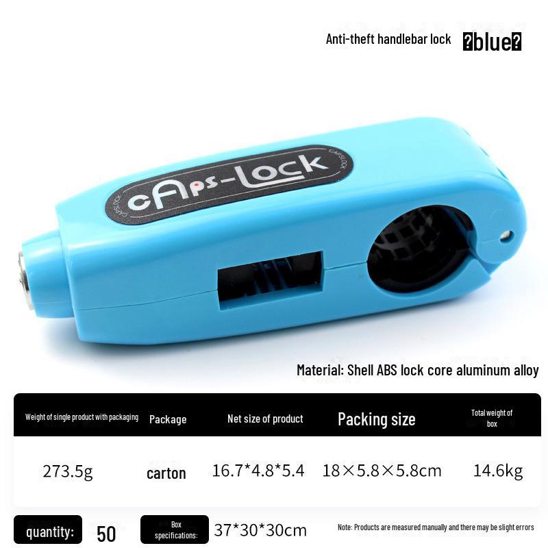 Univerzální zámek plynu a řídítek proti krádeži pro elektromobily, skútry a motocykly