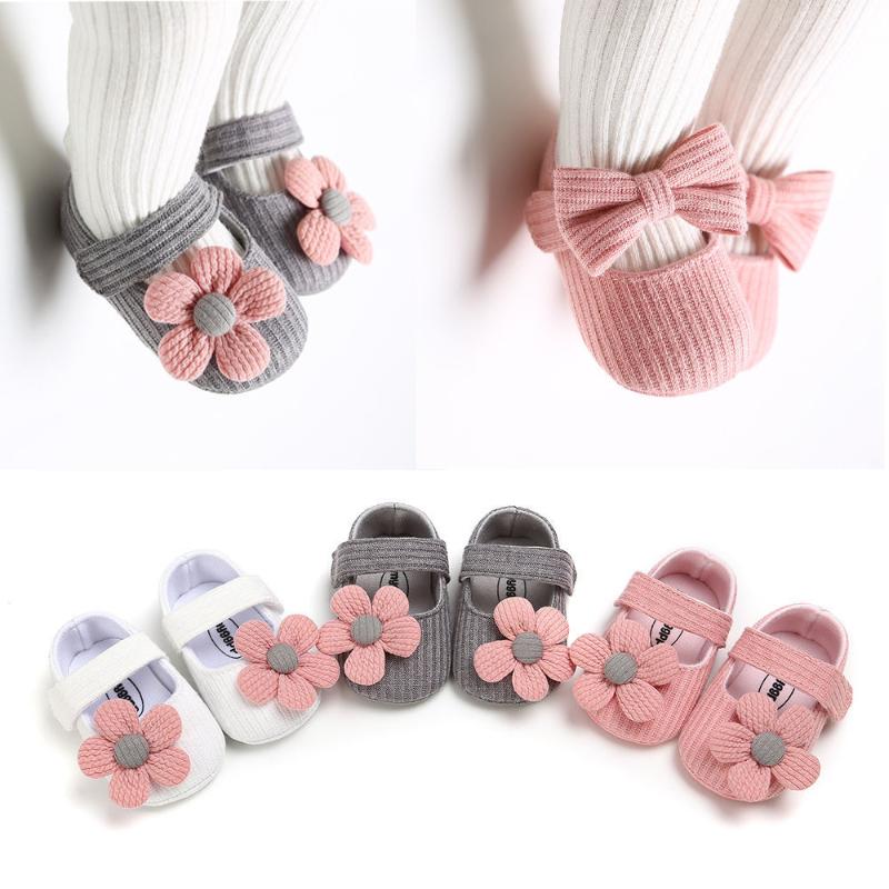 1 Pair Retro Spring Autumn Toddlers Prewalkers Cotton Shoes Infant Soft Bottom First Walkers 0-13 Months Baby Girls Cotton Shoes