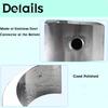 60x30cm Pond Garden Swimming Pool Feature Decorative Hardware Faucet Waterfall Stainless Steel Pool Water Fountain
