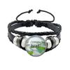 Album BRAT Charli XCX Kreatives Schwarzes Seil Knopf Glas Cabochon Lederarmband Schmuck Charme Fans Geschenk