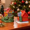 Christmas House Shape Candle Silicone Mold DIY Miniature Christmas Tree Candle Plaster Ornament Candle Molds