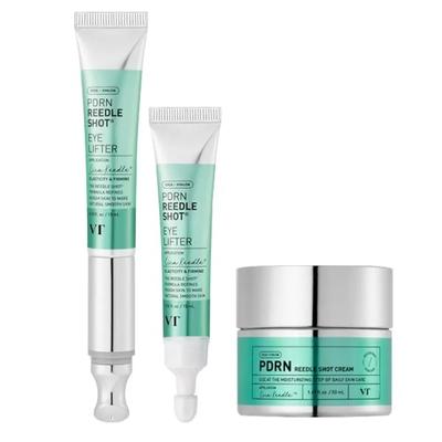 PDRN Vibrating Eye Lifter Riddle Shot Main Product 15ML + Refill 15ML + Cream 50ML