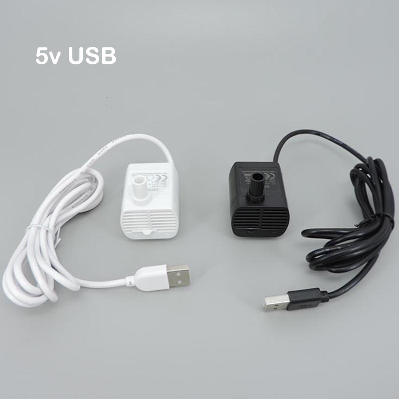 

Білий чорний 5V USB Водяний насос Ультратихий Безщітковий Занурювальний Фонтан Акваріумна трубка шланг Циркуляційний для акваріума інструмент hose