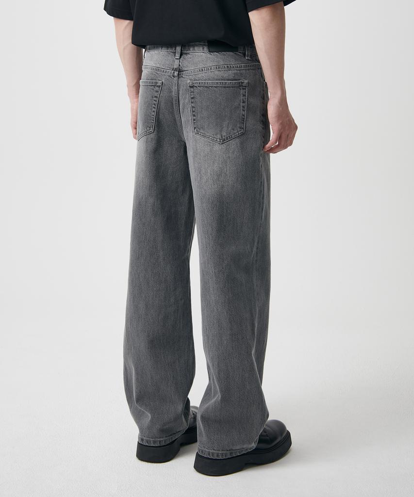 Musinsa Standard Calik Wide Denim Pants [Gray]