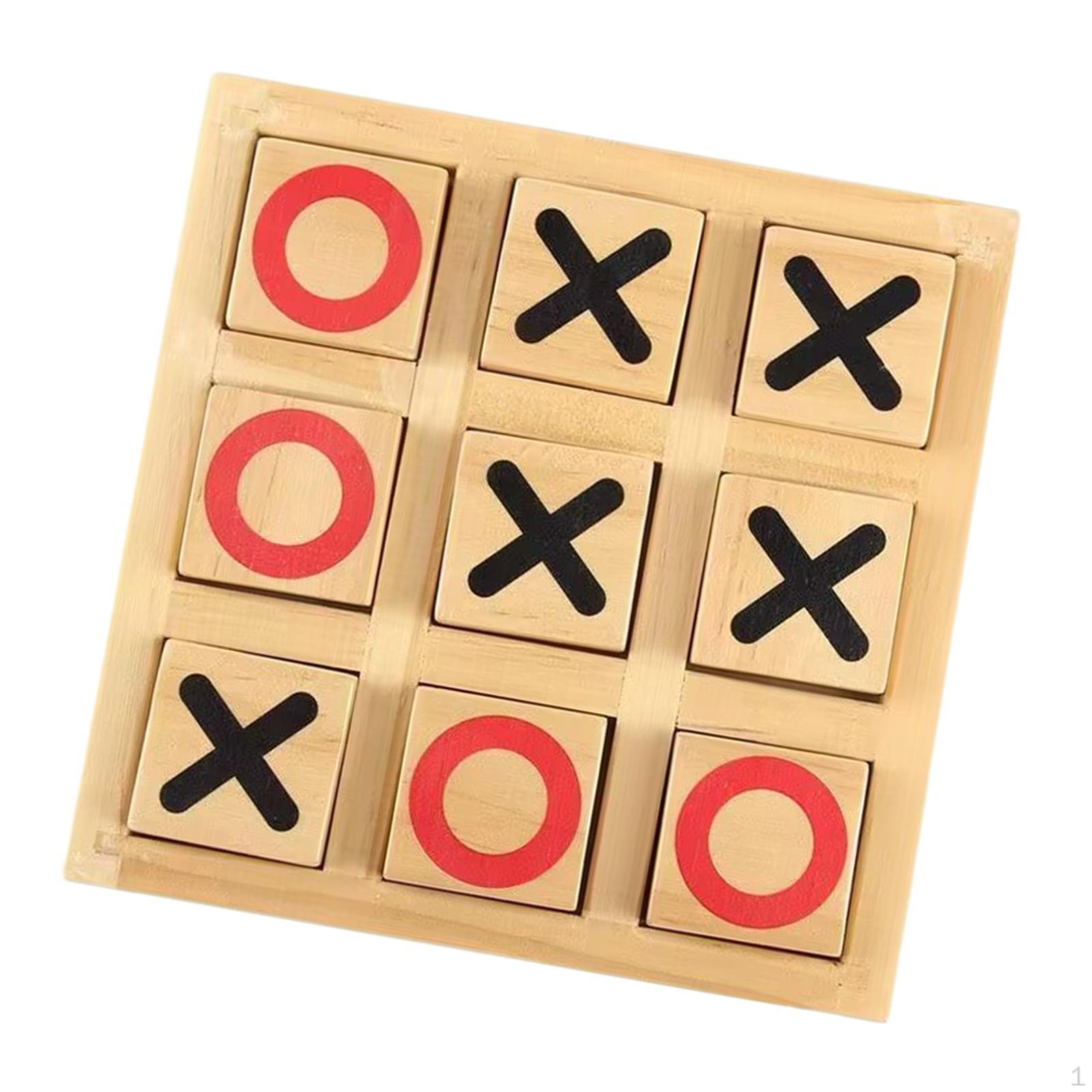 

Настольная игра Tic TAC Toe, семейный журнальный столик ручной работы для дома 16.3cmx2.5cmx16.3cm