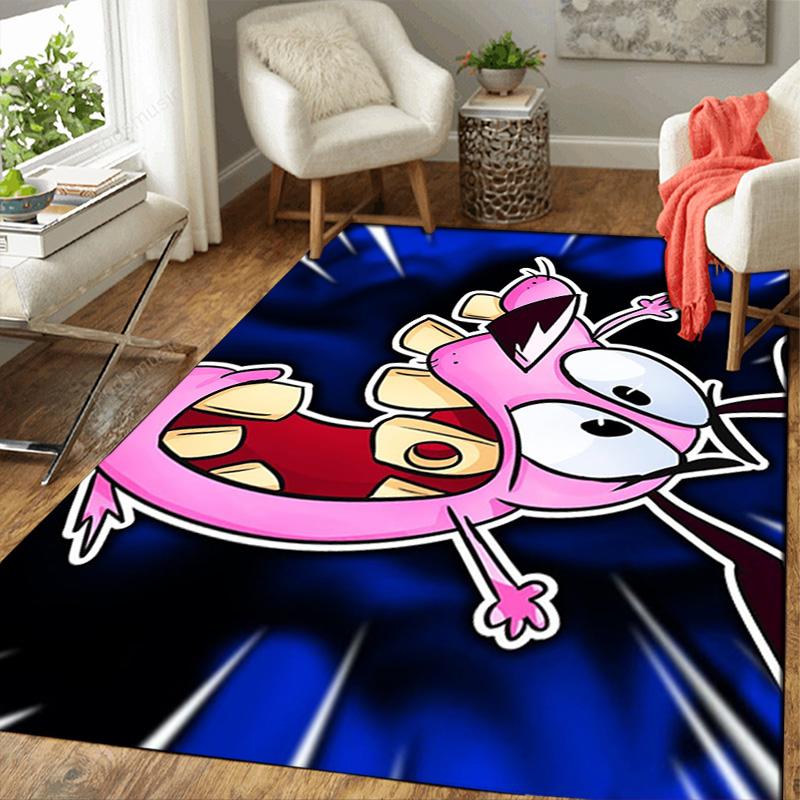 Courage the Cowardly Dog Rug Floor Mat for Living Room or Bedroom Soft and Comfortable Carpet a Gift for Birthday and Holiday.MFF0918602