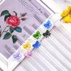 6pc 8mm Glass Straw, Reusable Drinking Straws Cute Butterfly Heat-Resistant Straw For Festival Party Wedding Cocktail Bar Beachs