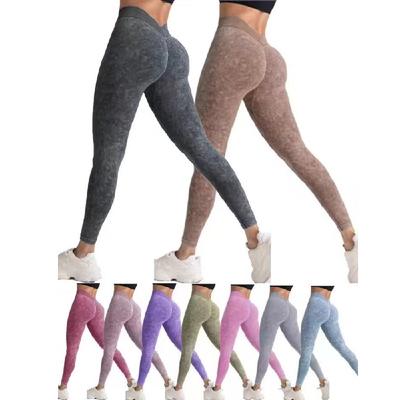 Women Sports Seamless Leggings High Elasticity V-back Booty Lifting Fitness Outerdoor Yoga Pants