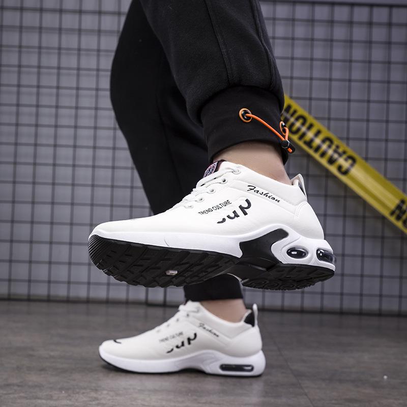 Herren Sportschuhe mit weicher Ledersohle und Lauf-Freizeitschuhe