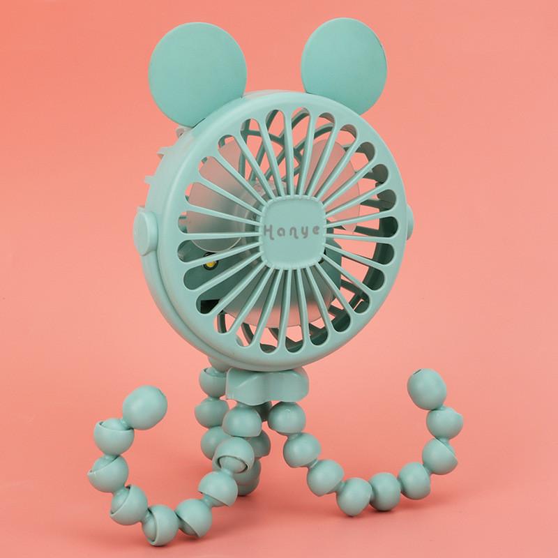 Fan for Cart Stroller Fan Portable Outdoor Fan Clip On for Baby 600mAh USB Rechargeable Handheld Electric Fan for Home 3 Speeds