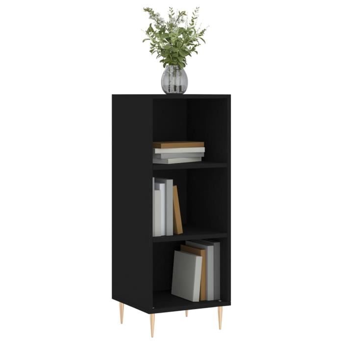 VidaXL Black Buffet 34.5x32.5x90 Cm Engineered Wood 828717