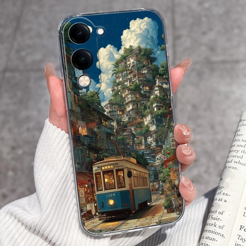 Fashion Casing For Vivo Y04 Y02 Y02a Y02s Y400 Pro X200 Ultra X200s Phone Case Lovely Cat Panda Shell Transparent TPU Soft Silicone Shockproof Housing