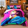 Ariana Grande Pattern Bedding 3Pcs Set Bed Sheet And Pillowcases For Indoor Bedroom