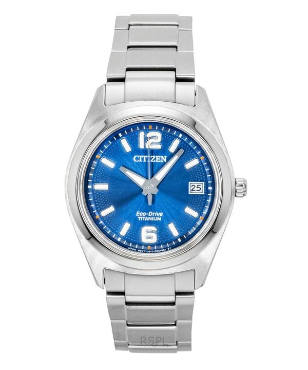 Citizen Eco-Drive Super Titanium Blue Dial FE6151-82L 100M Women's Watch