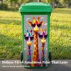 Trash Bin Sticker Peel-and-Stick Can Decal Decorative for Garden