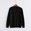 Japanese Style V-Neck Long Sleeve Knit Cardigan - Solid Color Academy Uniform