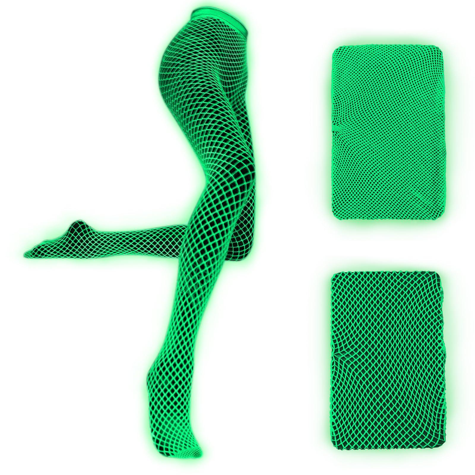 

[LittleForBig] Fishnet Stocking Leggings [Luminous Fishnet Tights] High-Waist Pantyhose Small Mesh Set 2-Pair Set White