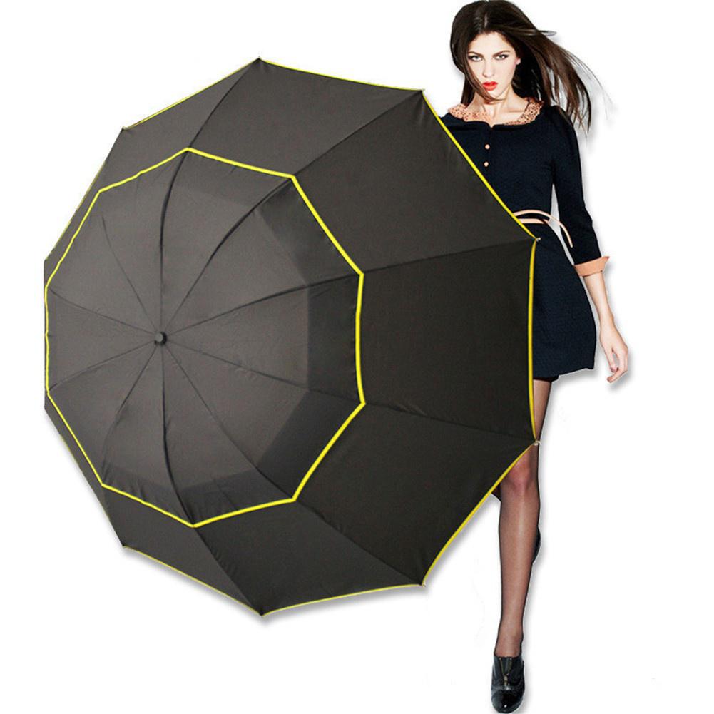 Buy 130cm Windproof Big Umbrella 3 Floding Big Umbrella Outdoor Suppies