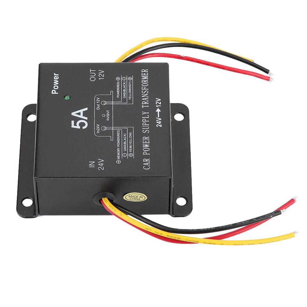 DC 24V To 12V Power Converter Auto Voltage Reducer 5A/30A Step-Down Transformer for Truck Bus Car Fridge Protection Circuit